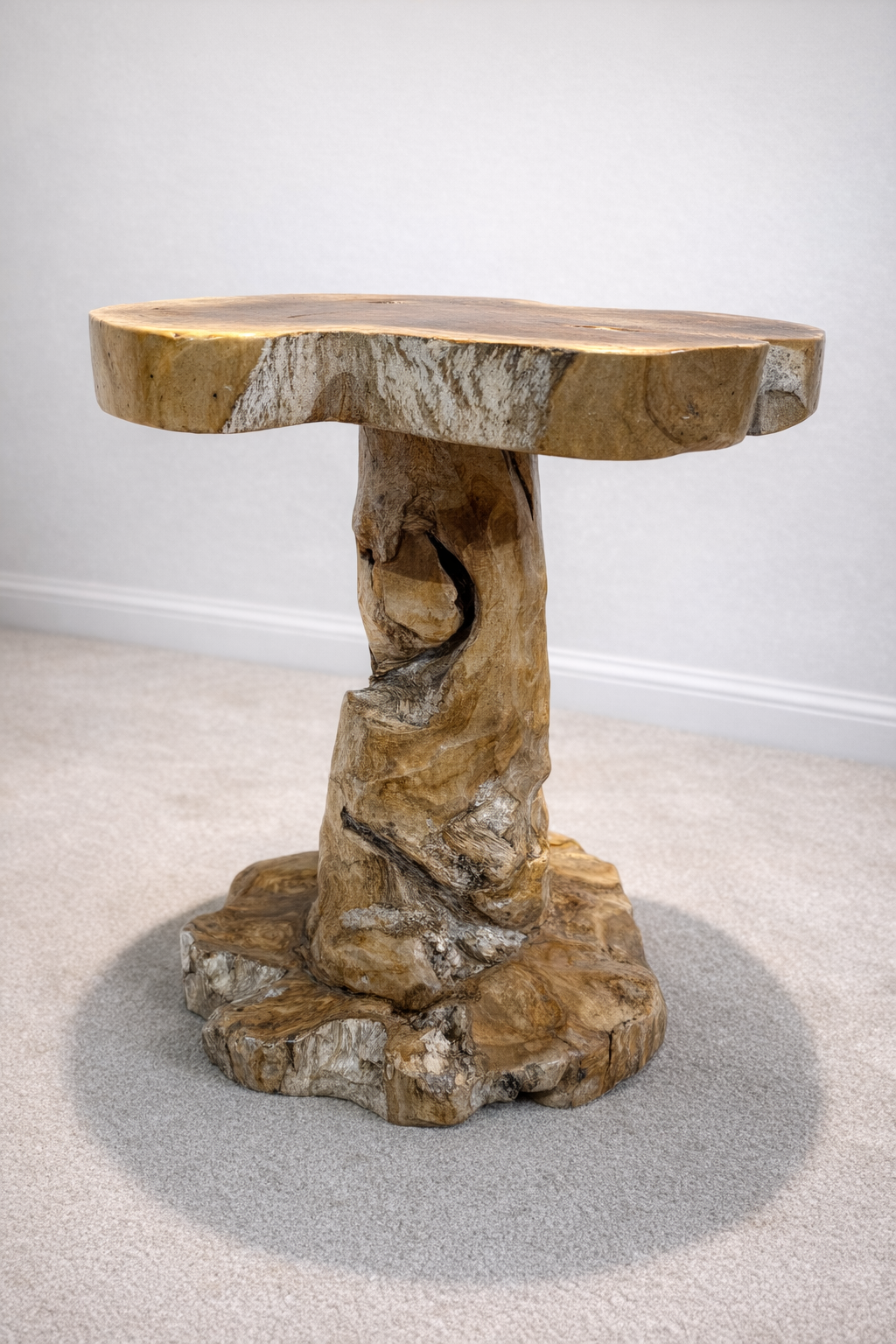 Natural Rustic Teak Root Side Table - Unit 23