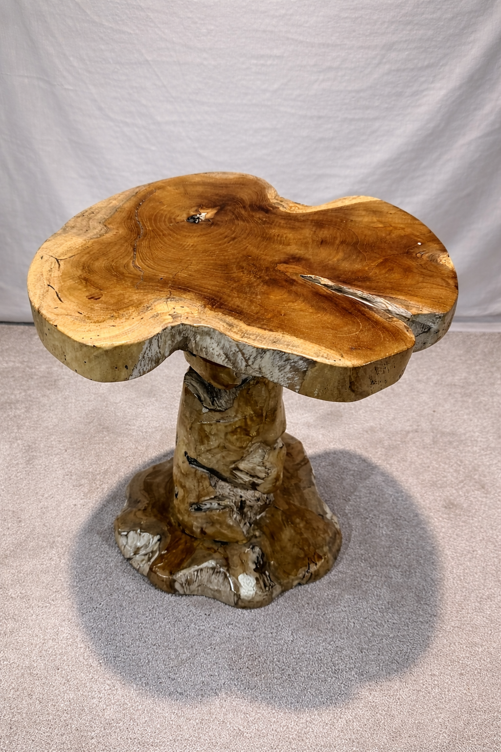 Natural Rustic Teak Root Side Table - Unit 23