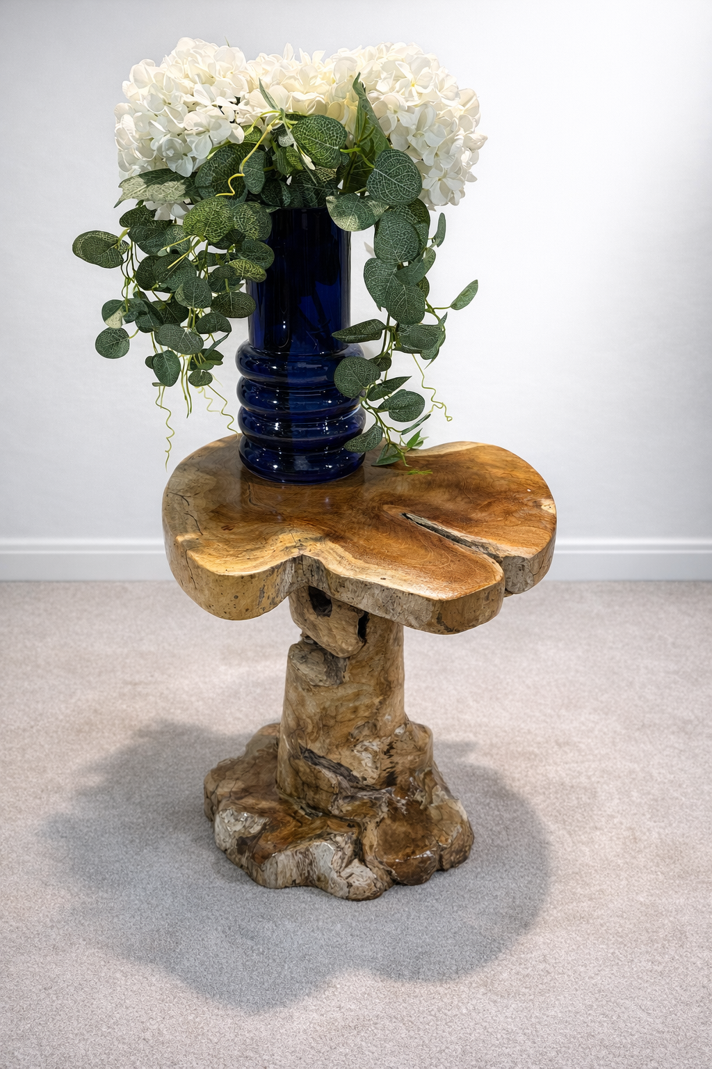 Natural Rustic Teak Root Side Table - Unit 23