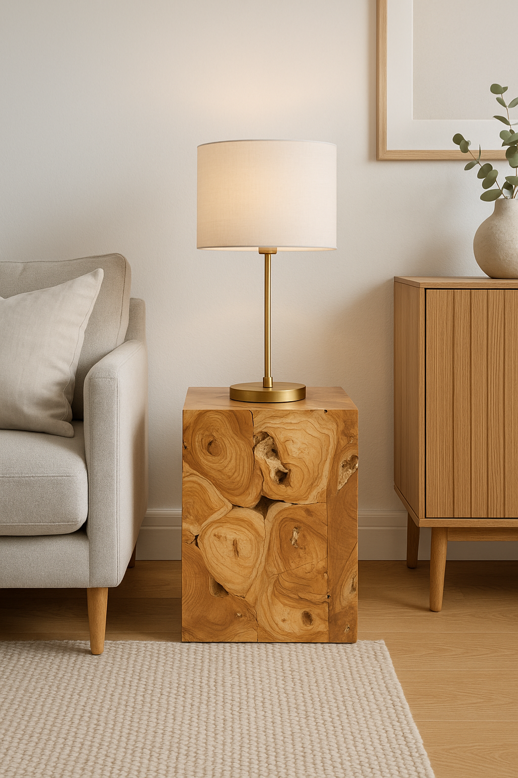 PRE ORDER FOR NOV 2025 - Teak Root Box Side Table