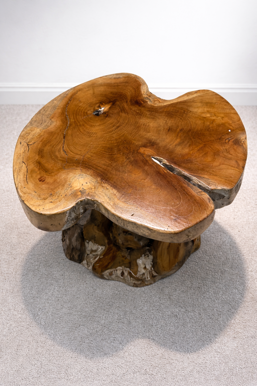 Natural Rustic Teak Root Side Table - Unit 23