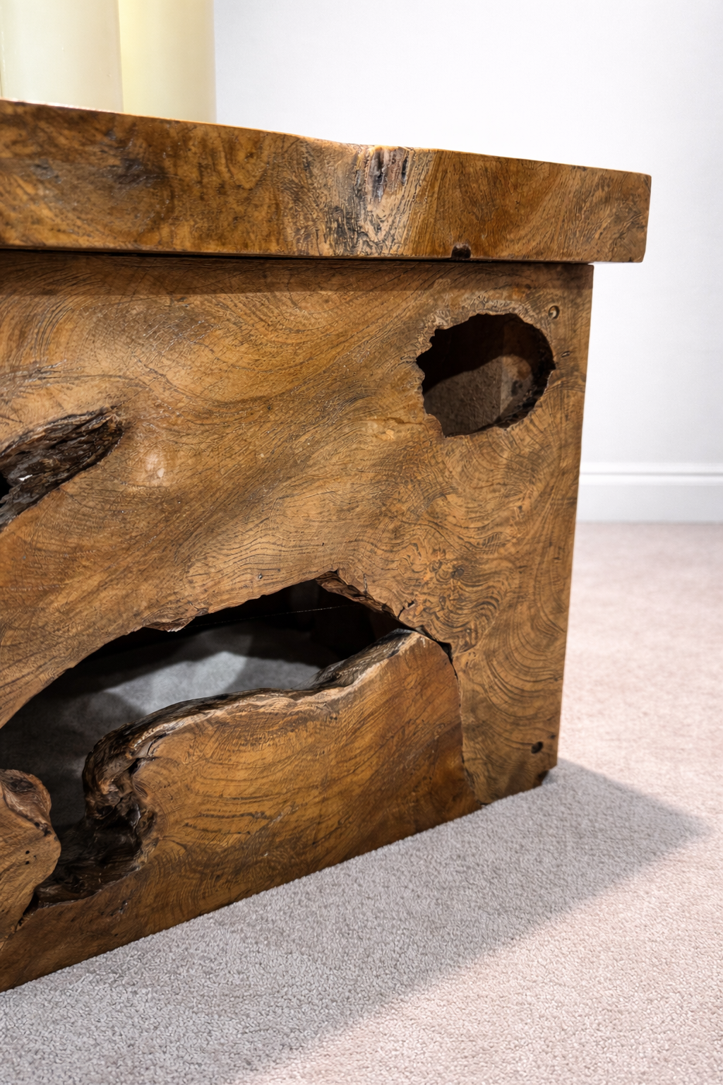Table Root Cube Box Side Table - Black Wash - Unit 26