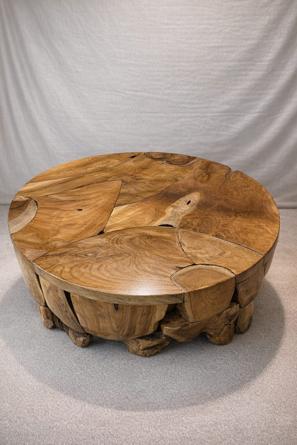 Natural Round Teak Root Coffee Table - Unit 22