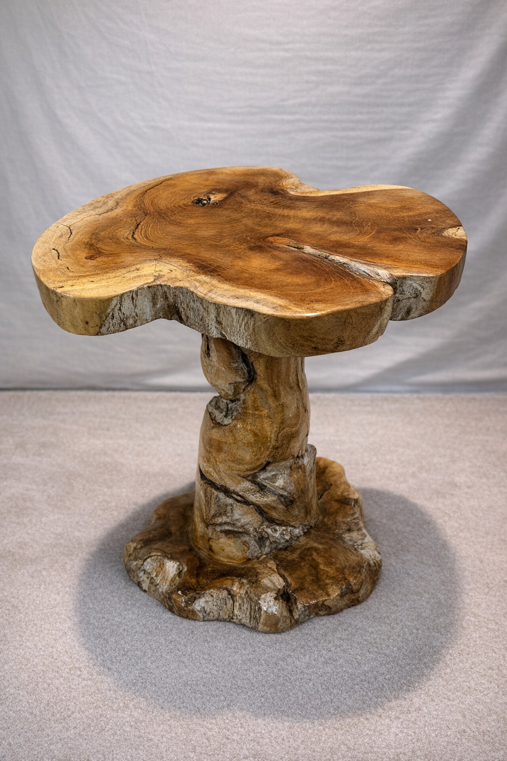Natural Rustic Teak Root Side Table - Unit 23