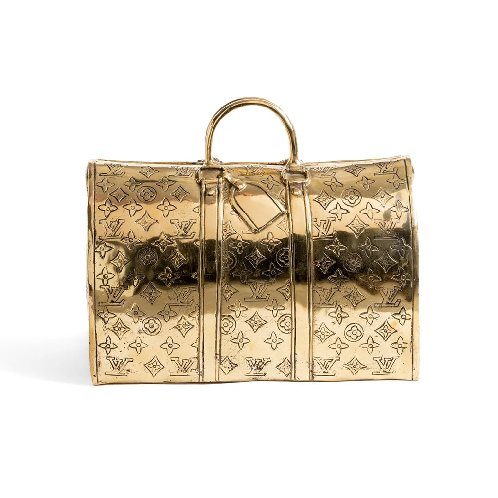 Patinated Bronze LV Style Keepall Bag – Showpiece Hommage