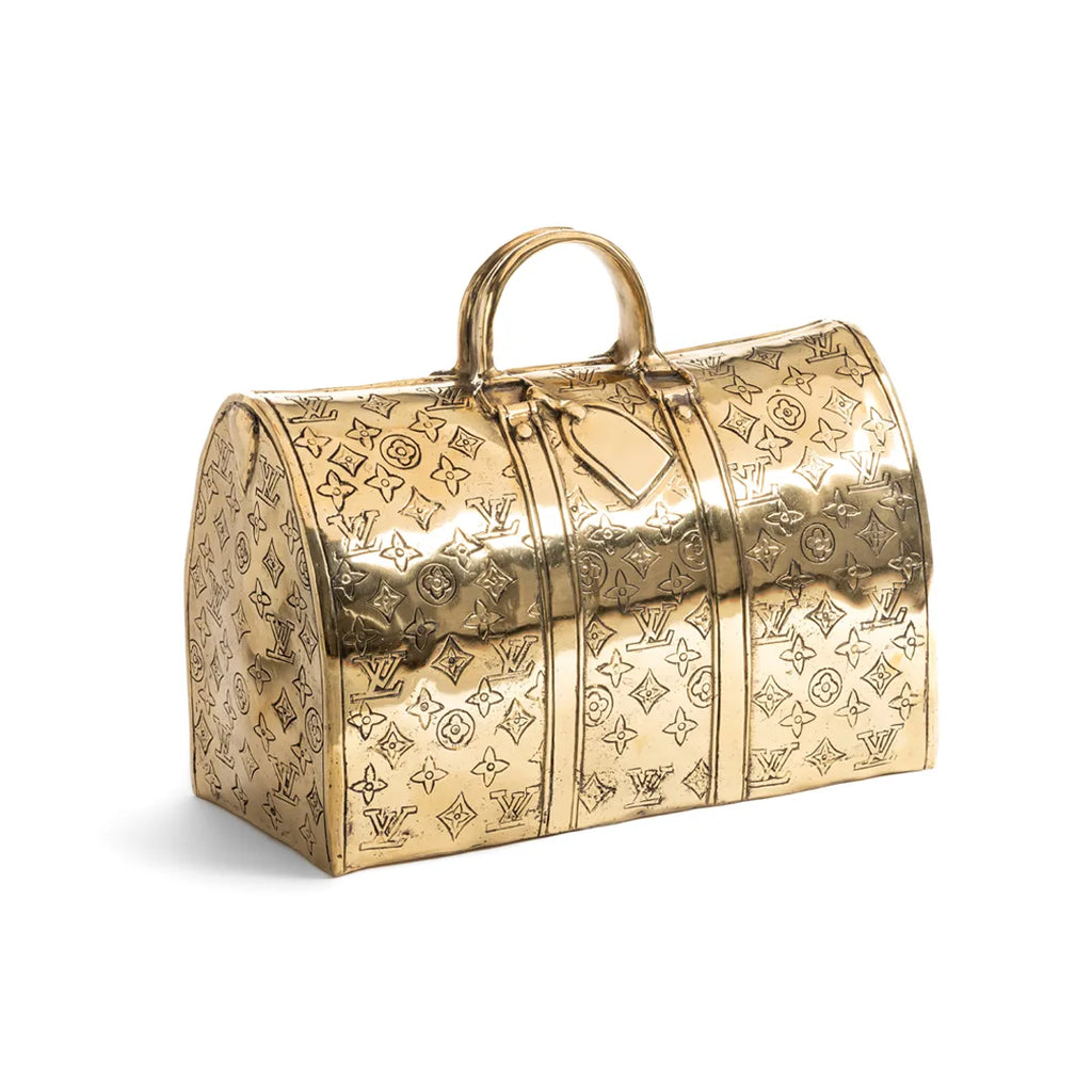 Patinated Bronze LV Style Keepall Bag – Showpiece Hommage