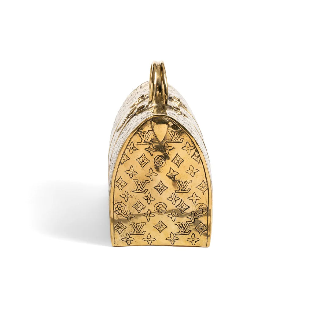 Patinated Bronze LV Style Keepall Bag – Showpiece Hommage